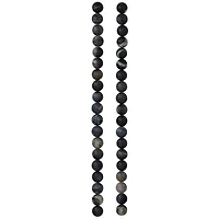 Black Network Stone Round Beads, 8mm by Bead Landing™