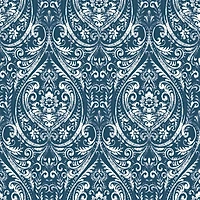 NuWallpaper Bohemian Damask Indigo Peel & Stick Wallpaper