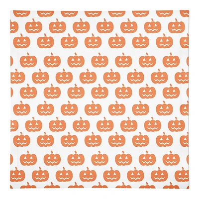Jackolantern Pattern 10" x 10" Cotton Twill Napkin