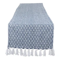 DII® 72" French Blue Mini Diamond Table Runner