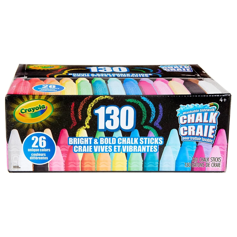 Crayola® Washable Sidewalk Chalk, Pack of 130