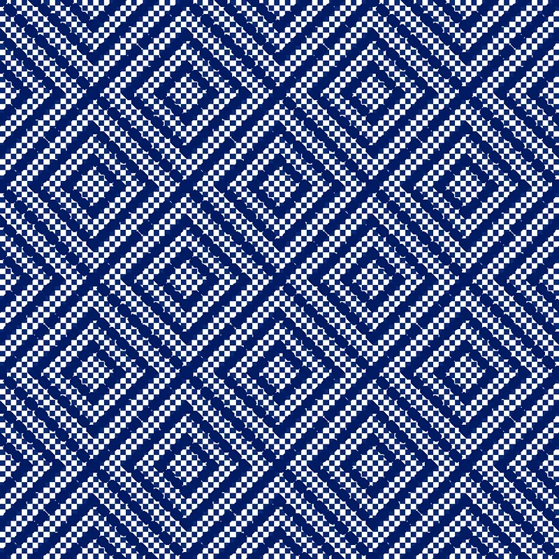 Blue Printed Fabric Strips by Loops & Threads®