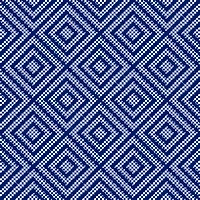 Blue Printed Fabric Strips by Loops & Threads®