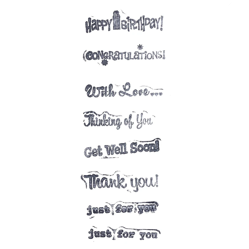 Greetings Wood Stamp Set by Recollections™