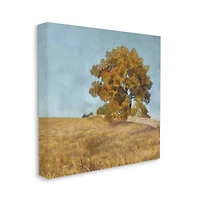 Stupell Industries Autumn Tree on Grassy Hill Canvas Wall Art