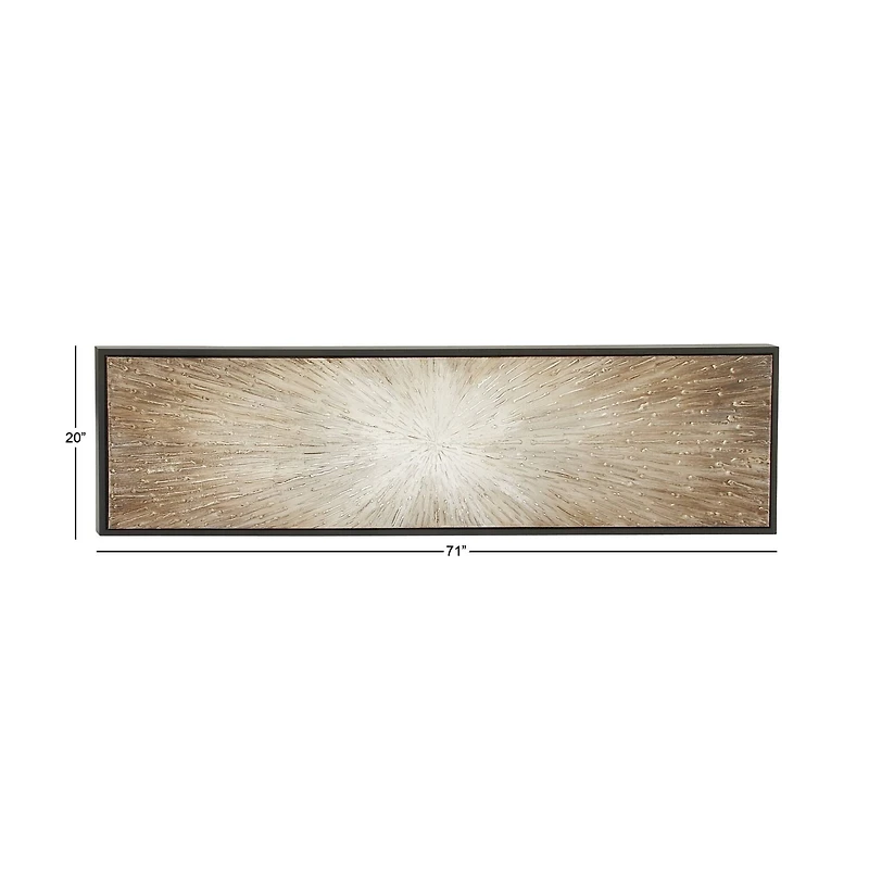 Brown Glam Abstract Canvas Wall Art