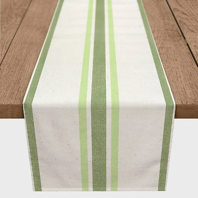 Market Stripes Runner 2 16" x 90" Cotton Twill Runner