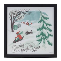 Framed Winter Scene Wall Art Set