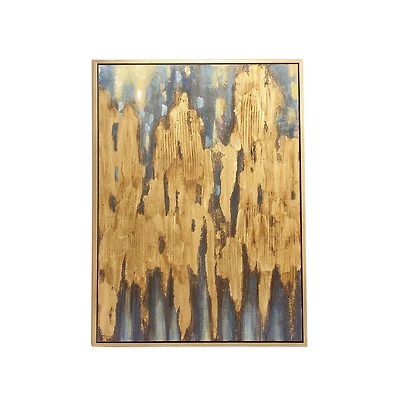 Brown Contemporary Abstract Canvas Wall Art, 47" x 36"