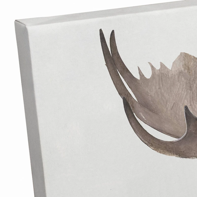 Moose In The Tub 20" x 20" Canvas Wall Art