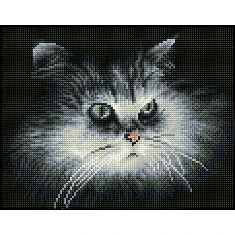 Diamond Dotz® Intermediate Shadow Cat Diamond Painting Kit