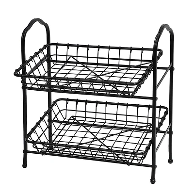 2-Tier Metal Removable Baskets