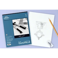 Pro Art® 8" x 8" Grid/Inch Quadrille Pad, 8.5" x 11"