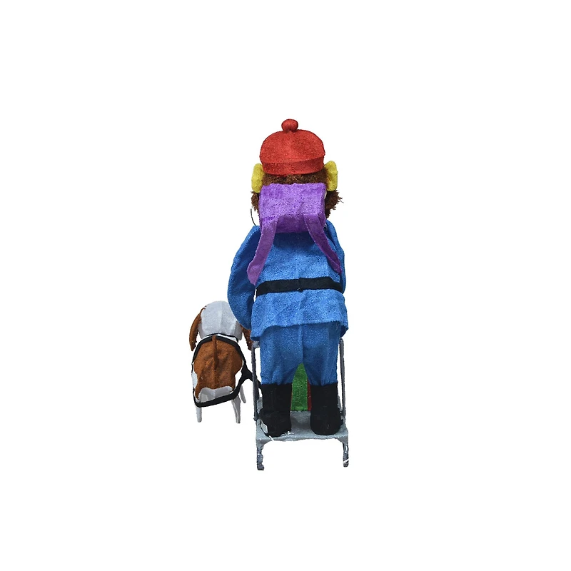 34" Rudolph the Red-Nosed Reindeer Yukon & Dog 3D Pre-Lit Yard Décor