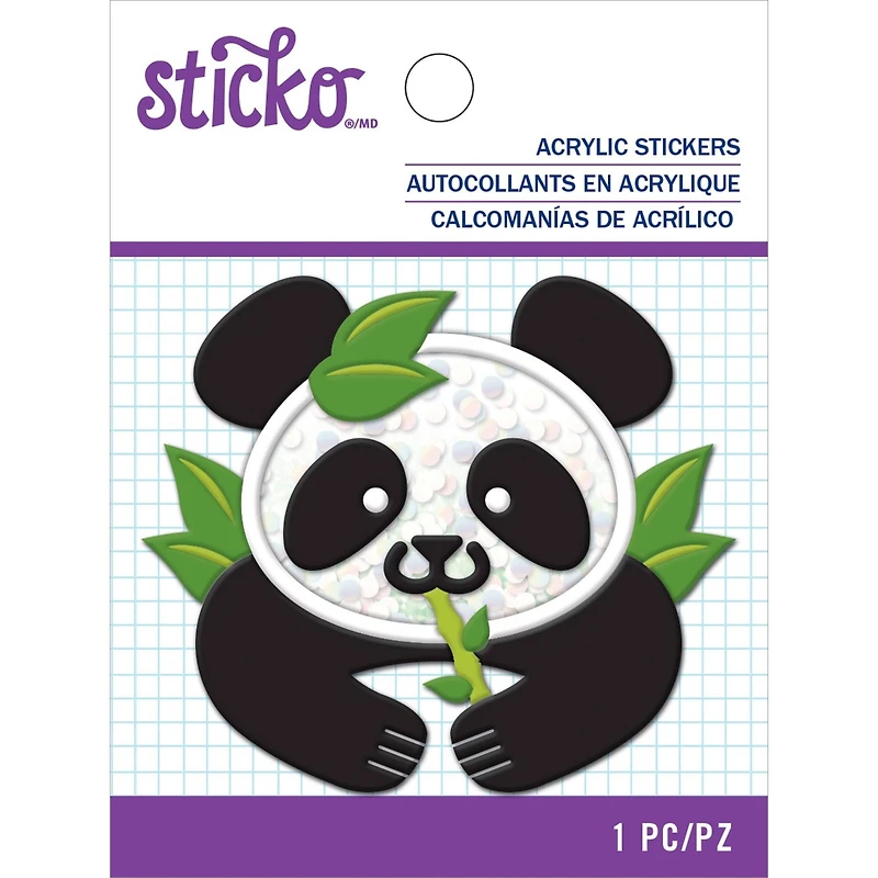Sticko® Panda Acrylic Sticker