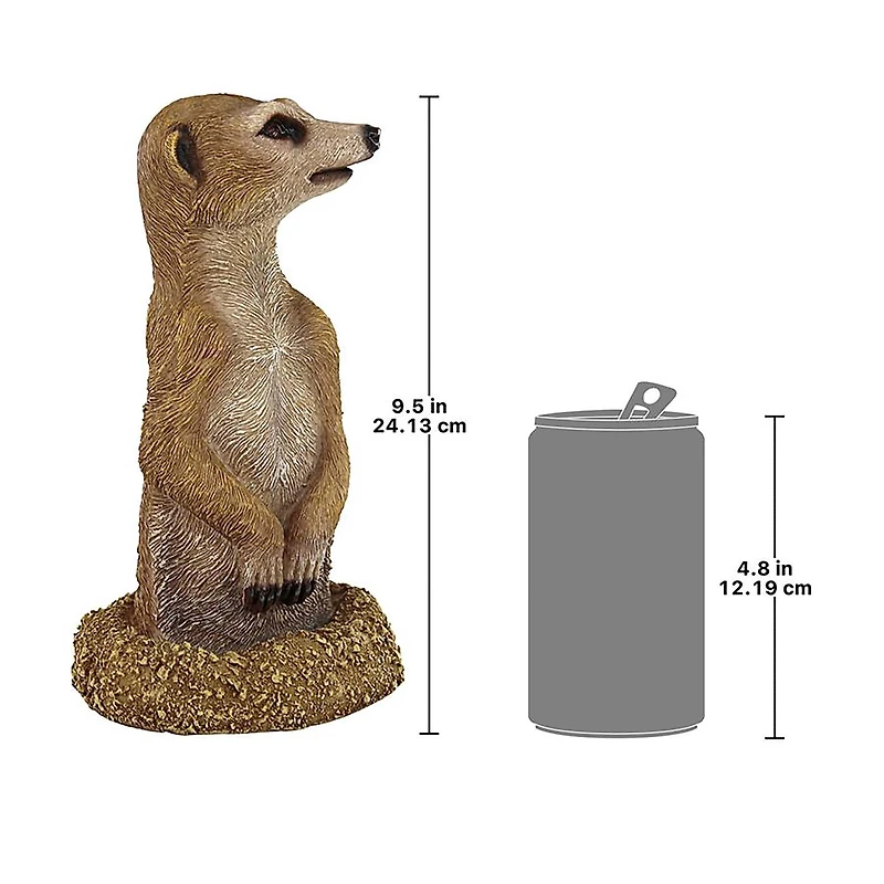 Design Toscano 9.5" Hole in One Meerkat Garden Statue