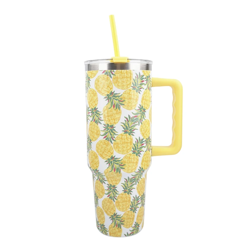 40oz. Pineapple Toss Stainless Steel Insulated Tumbler by Celebrate It™