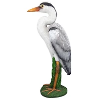 Design Toscano 18" Gray Heron Coastal Bird Statue, 2ct.
