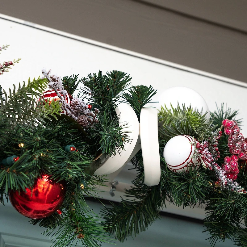 Village Lighting 9ft. Pre-Lit LED Nordic Christmas Garland