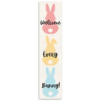 47" Welcome Every Bunny Porch Leaner