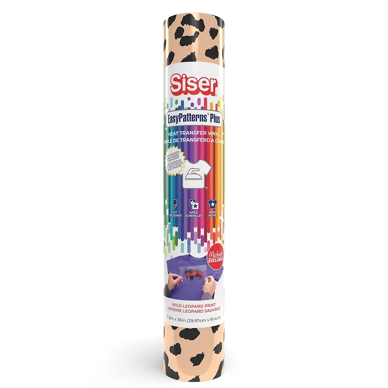 Siser EasyPatterns Plus Wild Leopard Print Heat Transfer Vinyl 36in