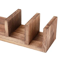 NEX™ Brown Wood Floating Shelves Set