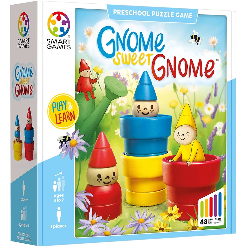SmartGames® Gnome Sweet Gnome Preschool Puzzle Game Set