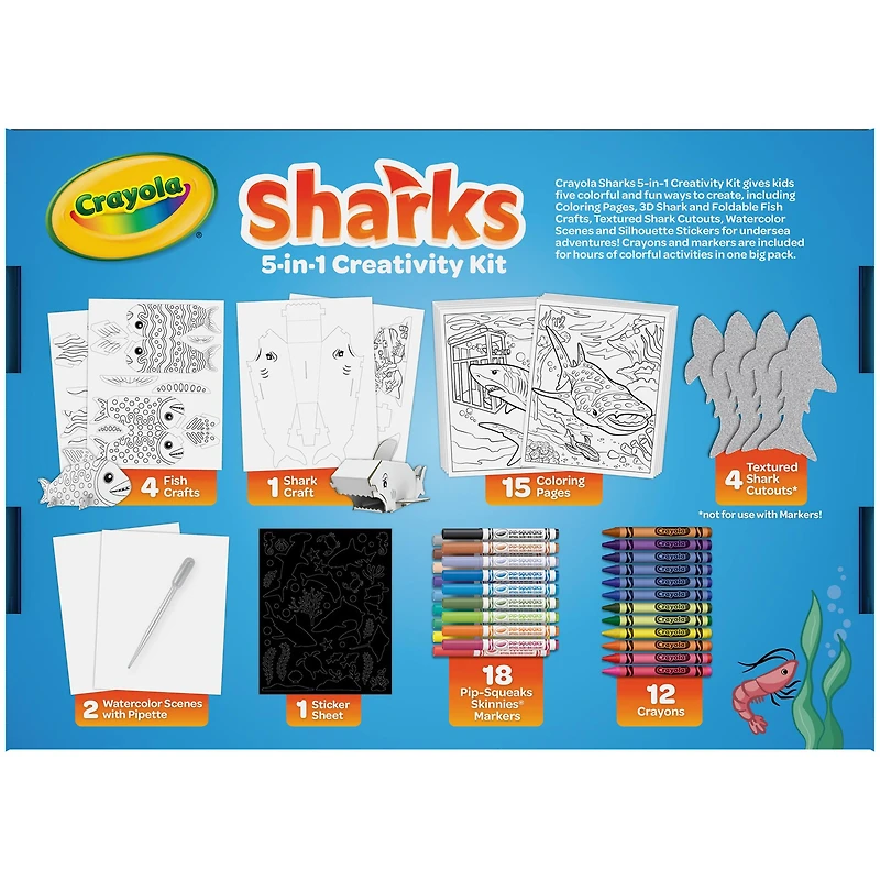 Crayola® Sharks 5-in-1 Creativity Kit