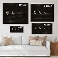 Designart - Moon Phases In The Night Sky