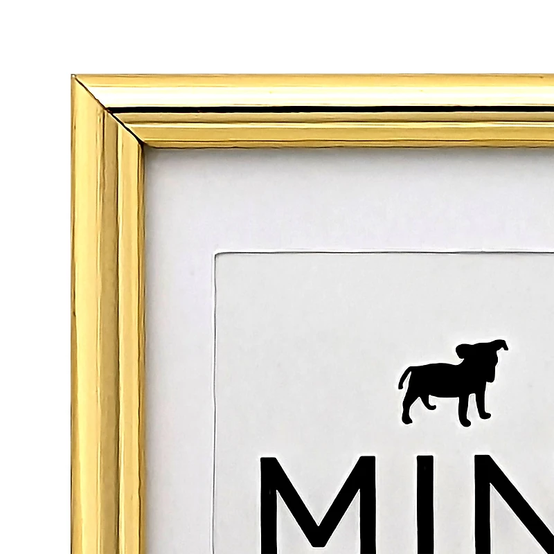 Metallic Gold Mini Frame with Mat by Studio Décor®