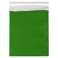 JAM Paper 10" x 13" Green Foil Open End Envelope with Self Adhesive Closure, 25ct.