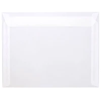JAM Paper 9.5" x 12.625" Translucent Clear Vellum Envelopes, 25ct.
