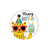 17" Party Animal Happy Birthday Foil Balloon