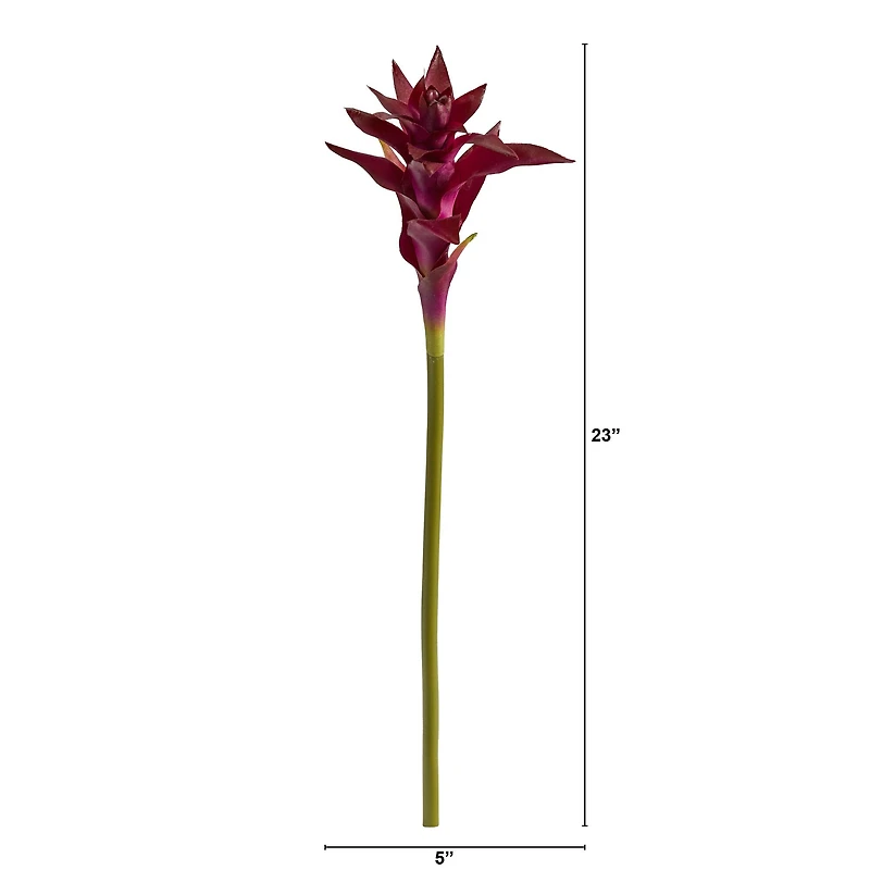 Pink Star Bromeliad Artificial Flower Stem, 6ct.