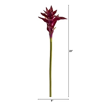 Pink Star Bromeliad Artificial Flower Stem, 6ct.