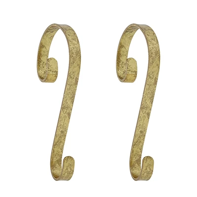 Haute Decor Stocking Scroll® Gold Foil Stocking Holders