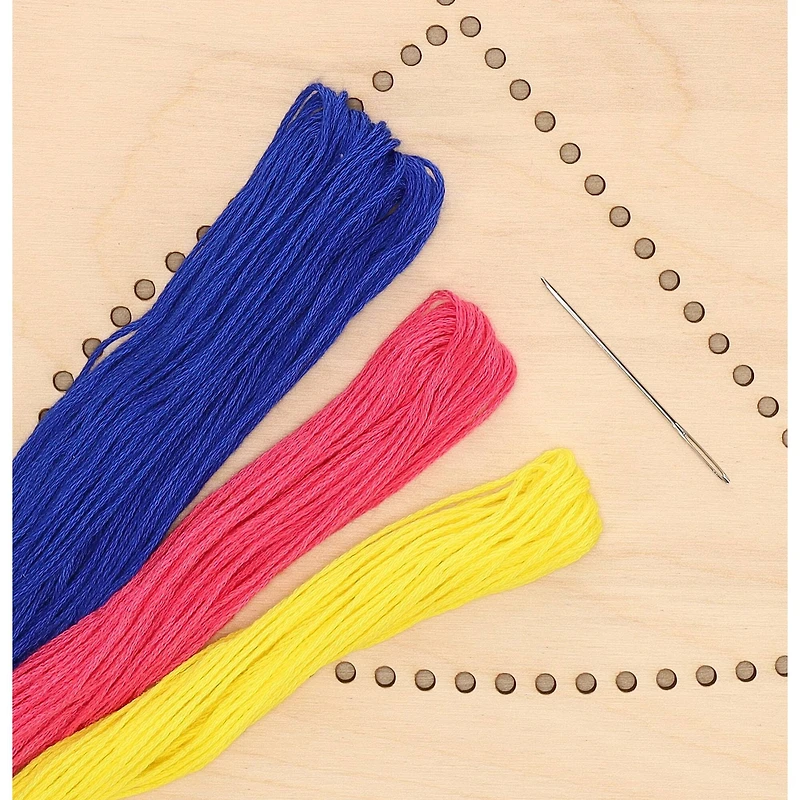 Leisure Arts® Intermediate Vortex Wood Stitched String Art Panel Kit