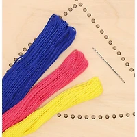 Leisure Arts® Intermediate Vortex Wood Stitched String Art Panel Kit