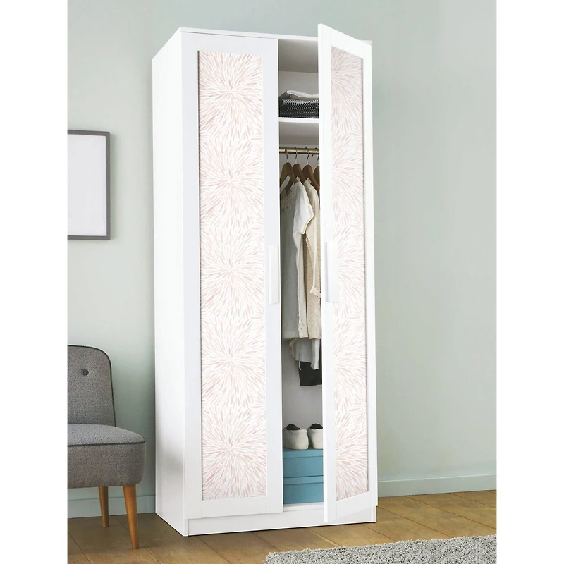 RoomMates Pink Cat Coquillette Burst Peel & Stick Wallpaper