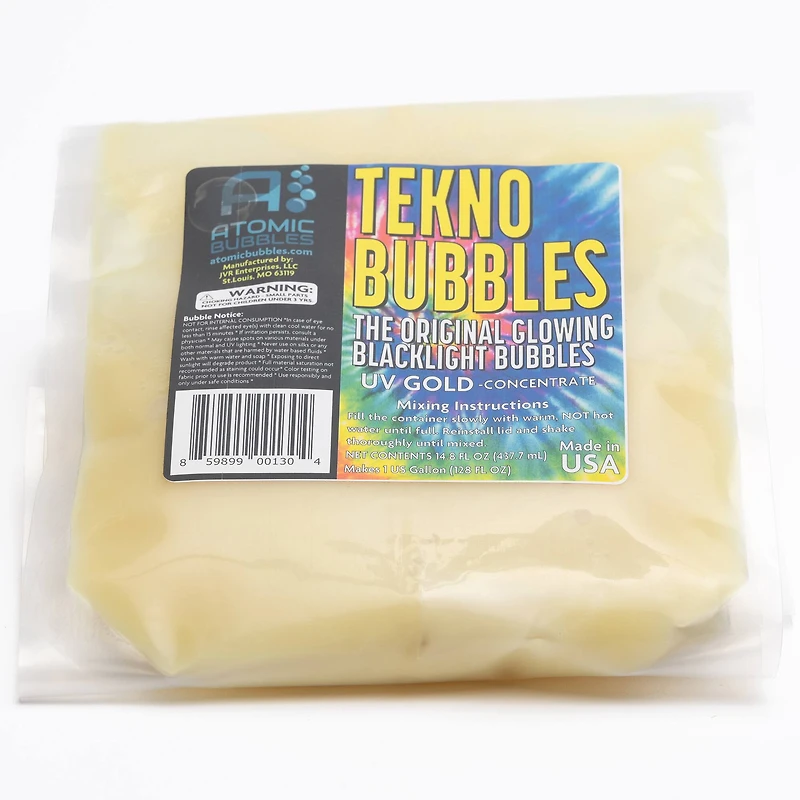 Atomic Bubbles 128oz. Gold Tekno Bubbles Smart Pouch Refill