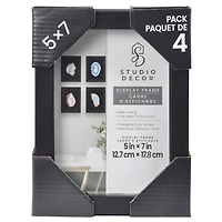 4 Pack 5" x 7" Black Back Loading Shadow Box by Studio Décor®