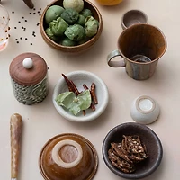 Hello Honey® 16oz. Rustic Striped Stoneware Mugs, 6ct.