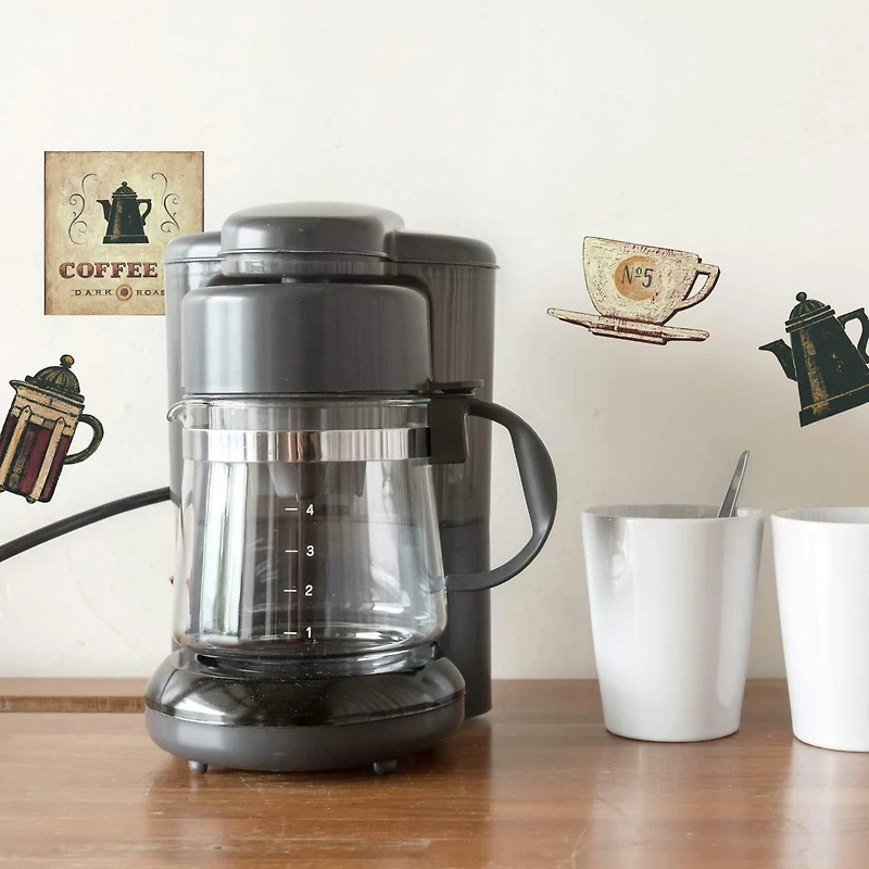 RoomMates Coffee House Peel & Stick Wall Decals
