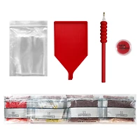 16" x 20" Poinsettia Diamond Art Kit by Make Market®