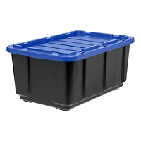 Iris® 27 Gal. Blue Stackable Storage Totes, 4 Ct