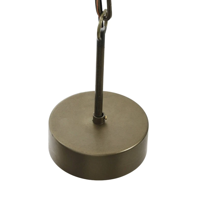 Hello Honey® 23.5" Metal, Rattan and Wood Bead Chandelier