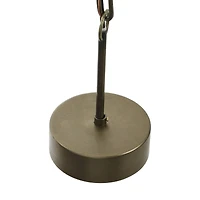 Hello Honey® 23.5" Metal, Rattan and Wood Bead Chandelier