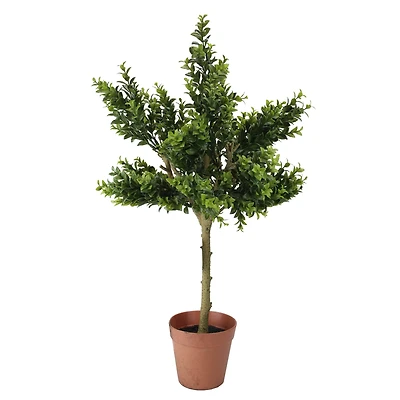 26" Potted Two-Tone Artificial Sweet Grass Tree