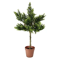 26" Potted Two-Tone Artificial Sweet Grass Tree