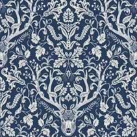 Wallpops Navy Escape to the Forest Peel & Stick Wallpaper